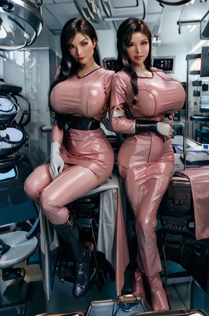 nurse uniform,hospital, latex nurse suit,nurses,busty,elbow gloves,labcoat,black hair woman,pink eyes , gigantic ,medical instruments,asian nurse,two nurses,speculum,examination room,oversize ,big ass ,strap on, lay on table ,legs spreaded,giving birth,gyno chair , dentist,Milf,latex,pink uniform,oversize breasts