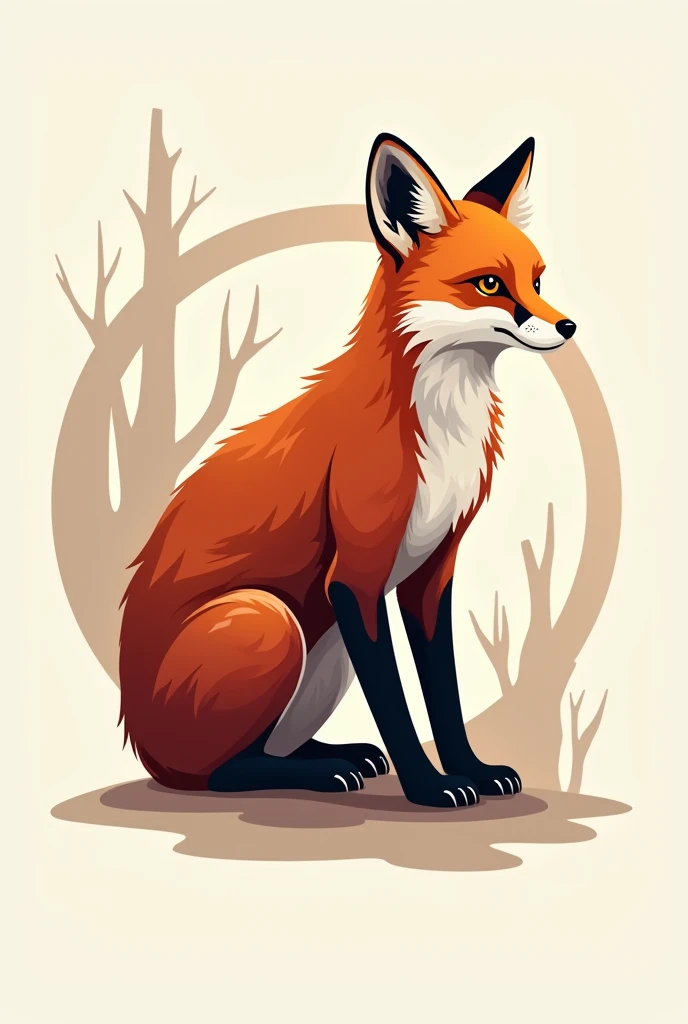 logo with a fox 