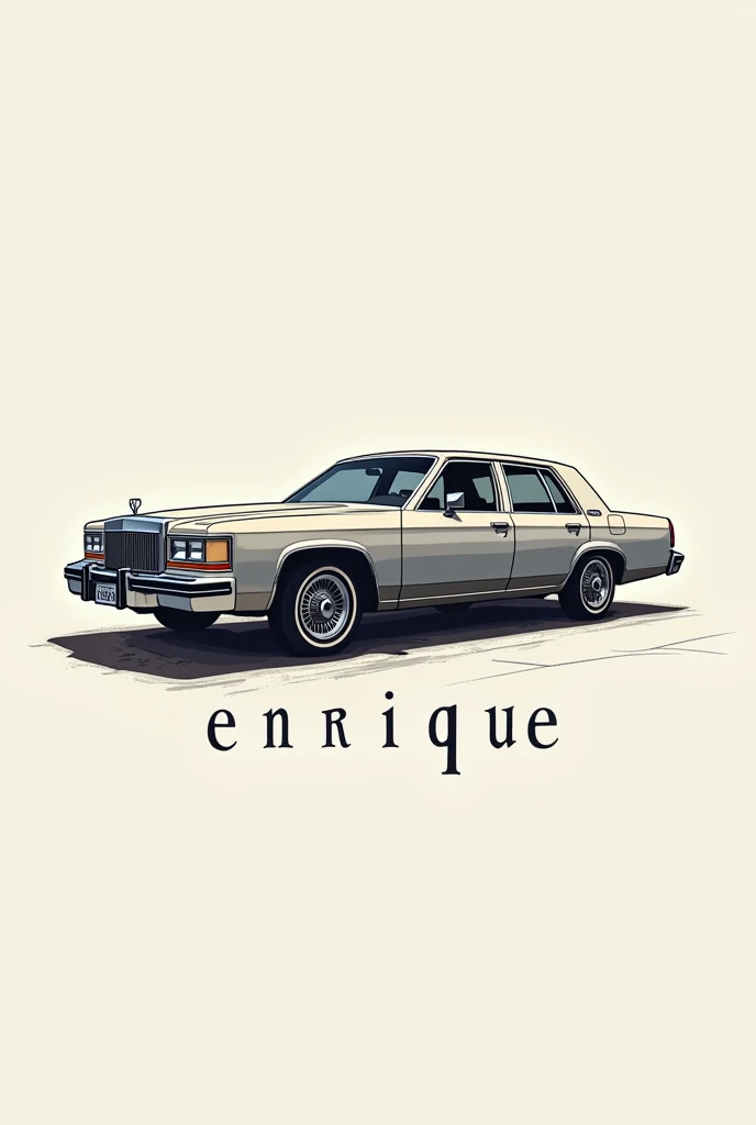 Enrique logo with Grand Marquis car year 2000