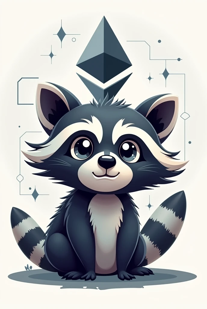 raccoon ethereum cryptocurrency logo profile picture