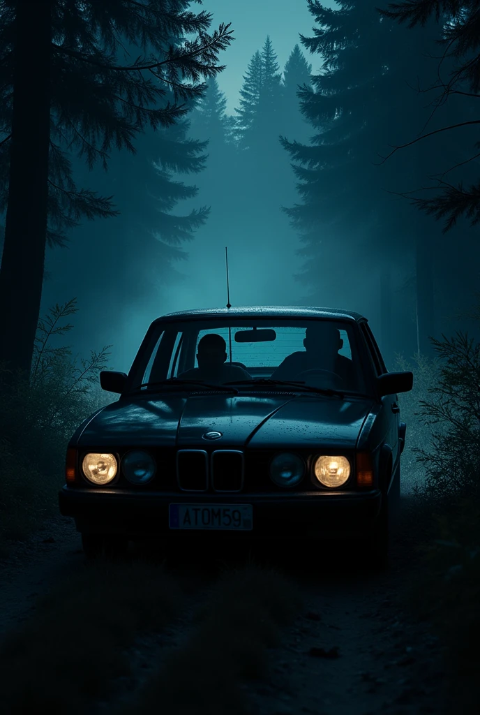 The car started to shake. They screamed and Tom started the car at night in a forest