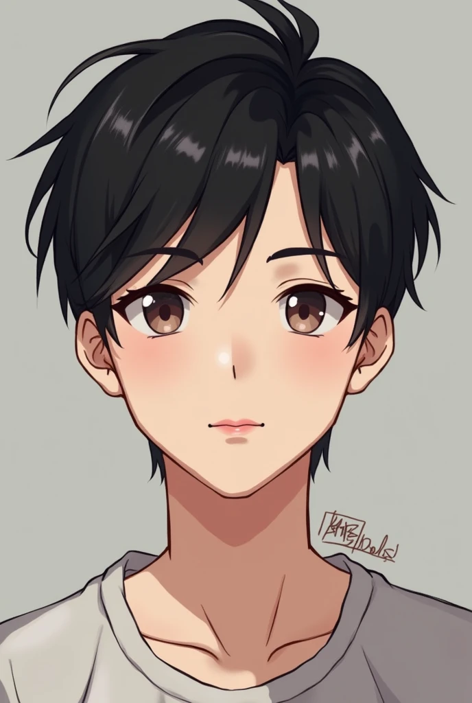 I want to see my boyfriend,white boy with black hair,the half-slanted eyes and pink mouth