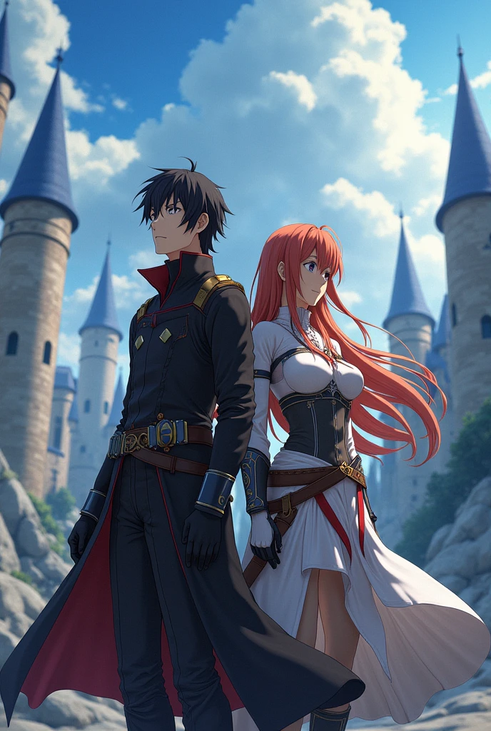 Create an image of Asuna from the second season with Kirito