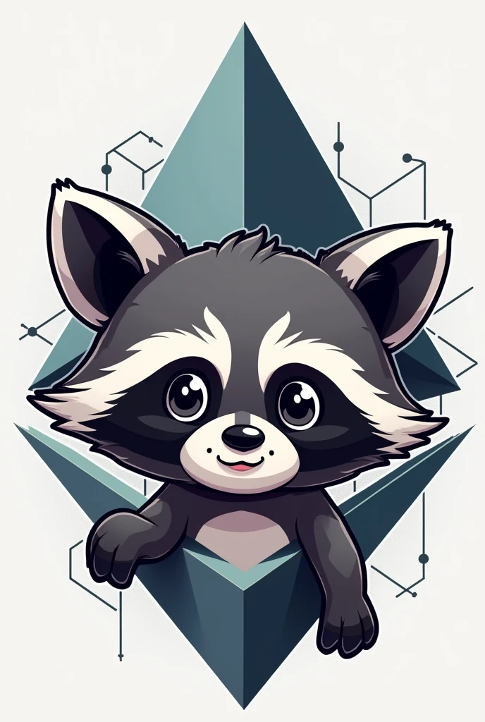 raccoon ethereum cryptocurrency logo profile picture