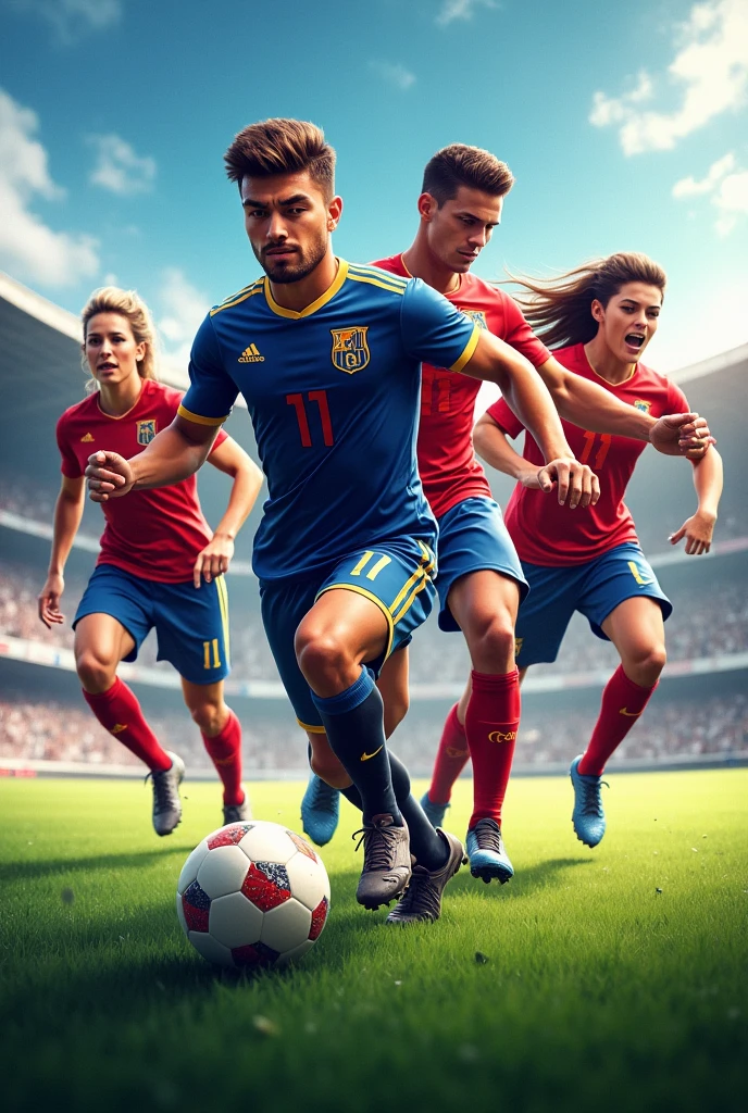 You can create a soccer team design