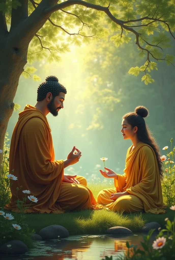 Buddha smiled and gave him an example. He said, "Suppose you plant a seed. Do you expect to see the fruit the very next day?"