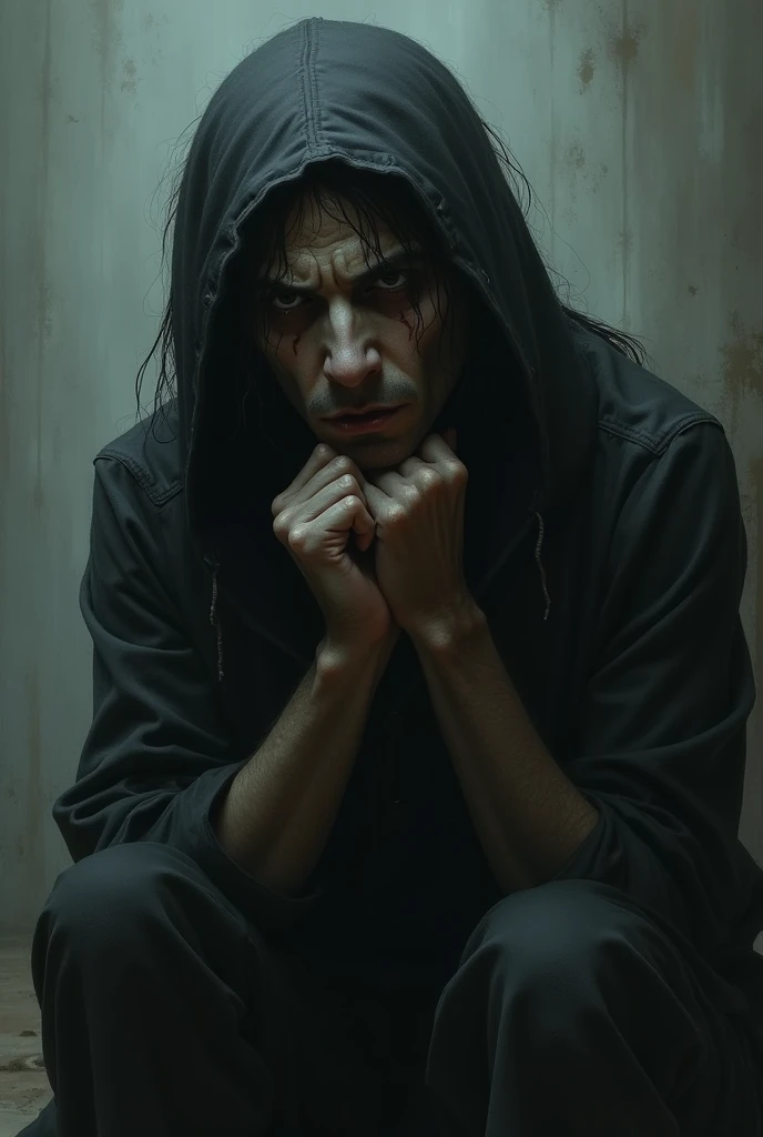Sadness and hatred of a depressed person