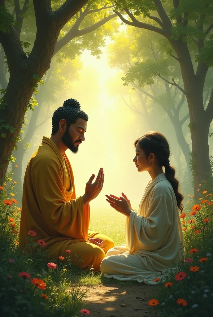 Buddha smiled and gave him an example. He said, "Suppose you plant a seed. Do you expect to see the fruit the very next day?"