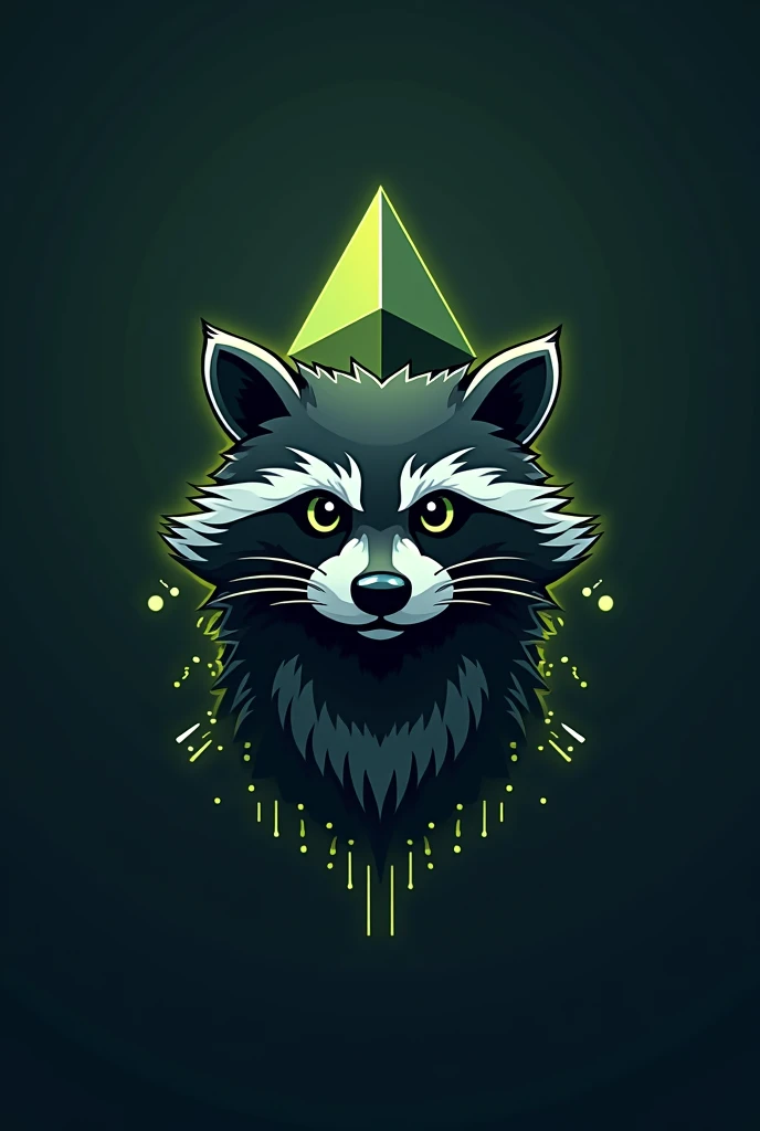 raccoon ethereum cryptocurrency logo 