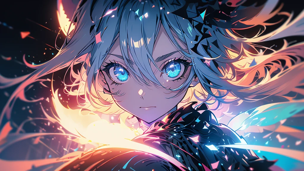 woman magician, fantasy style magic，minimal style，Star Magic Array，2d，fluorescence, final fantasy style, best qualityer, high resolution, 4K