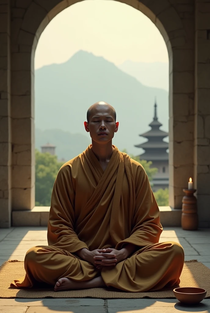 Thinking monk
