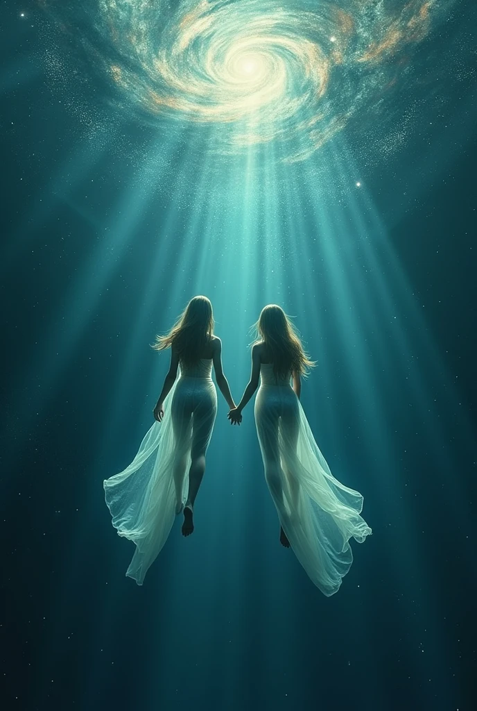 2 people are like fish in space
