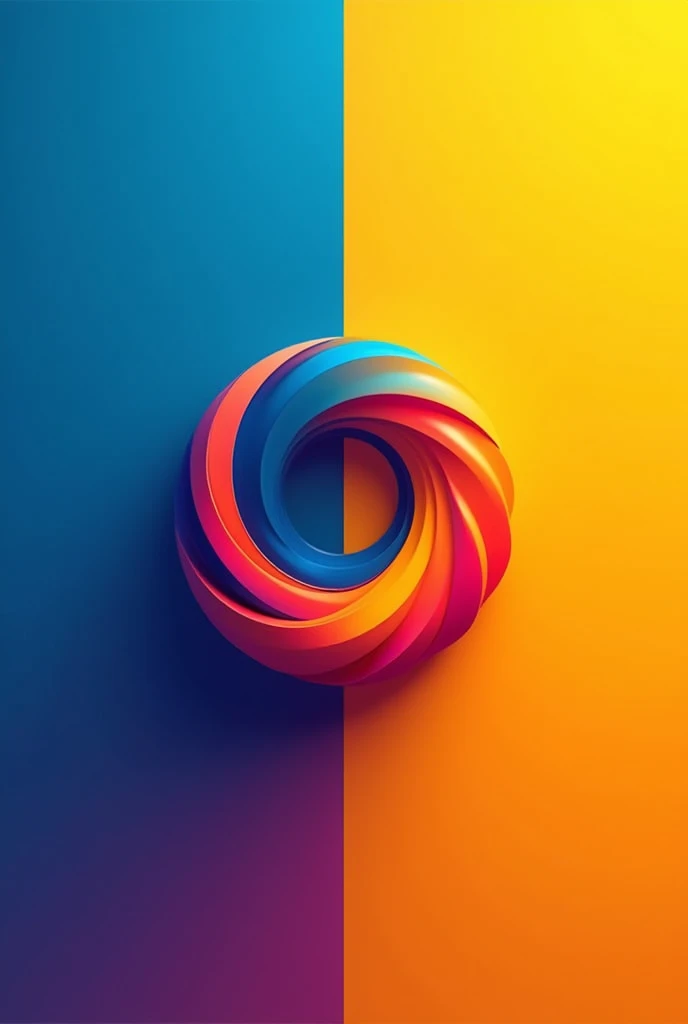 Modern yellow and blue sports brand logo of brand name "VORTIX".