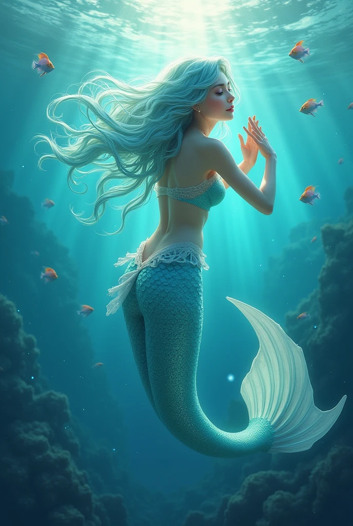 In sea a jalpari is lovely look 