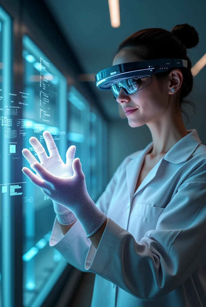 Gloves that can project Hologram Technology 3D Smart Glasses