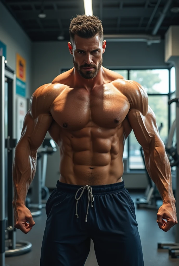 create a man in a gym