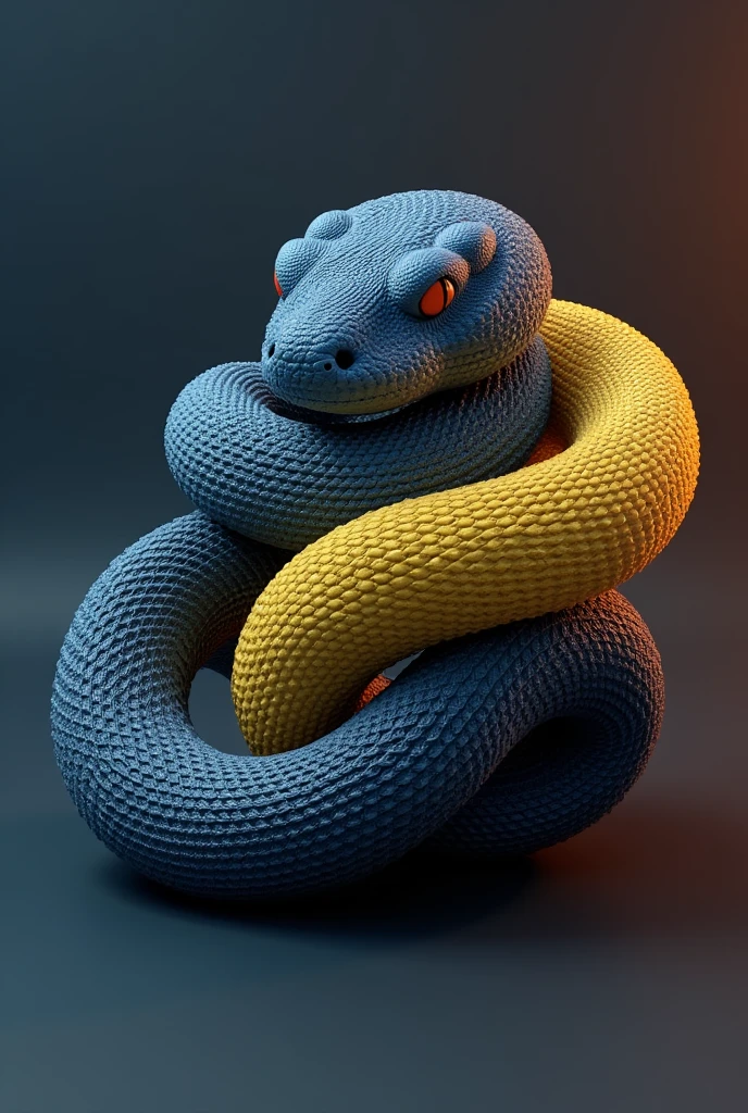 Phyton coding symbol 3d image 