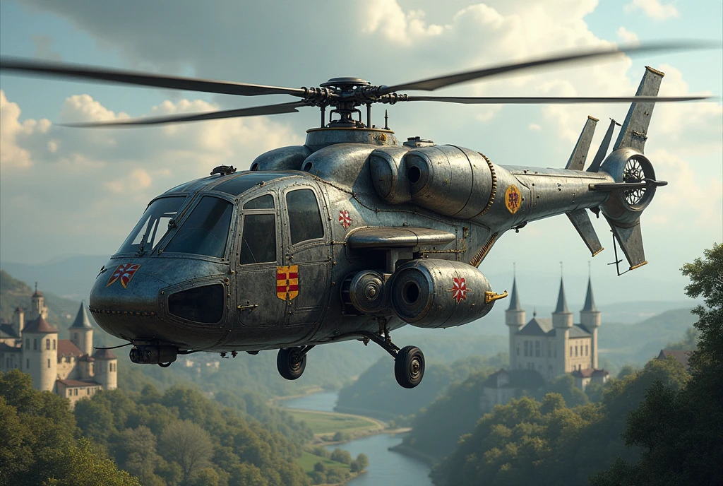 Medieval French Armored Helicopter