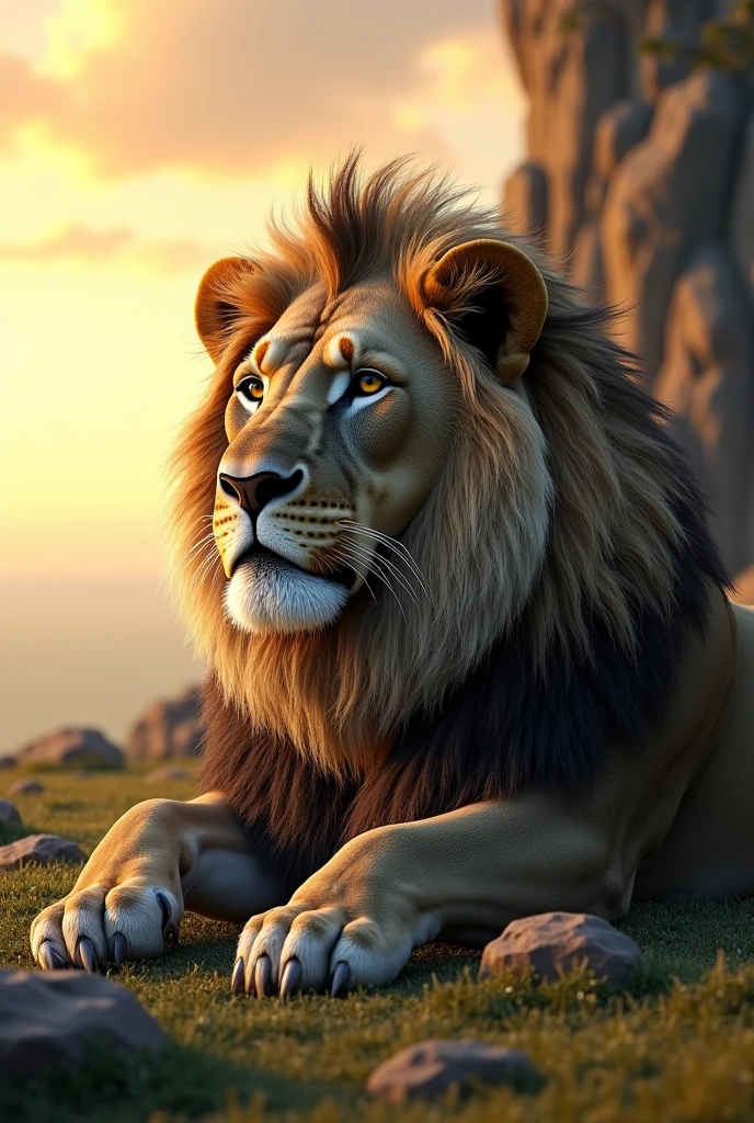 Lion is old