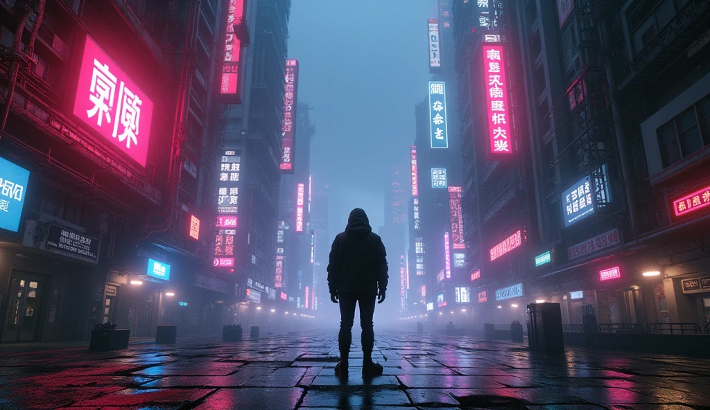 Cyberpunk inspired, Ultrawide, dark neon