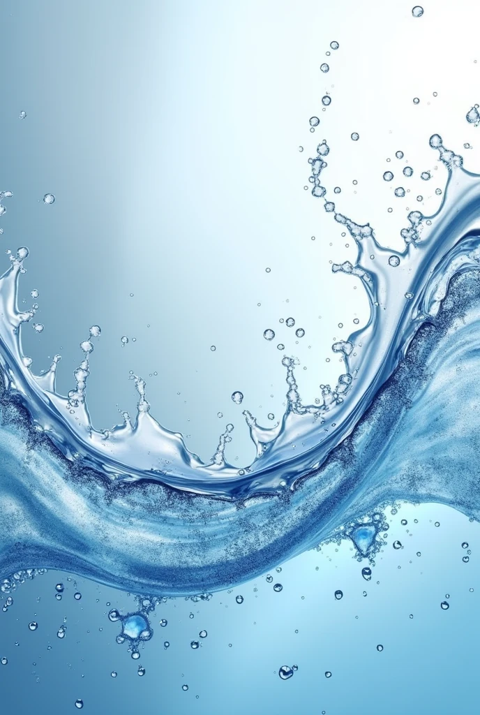 Create an image about the solvent capacity of water, heat exchange, its polarity, the changes in state that it has depending on the temperature with respect to other fluids