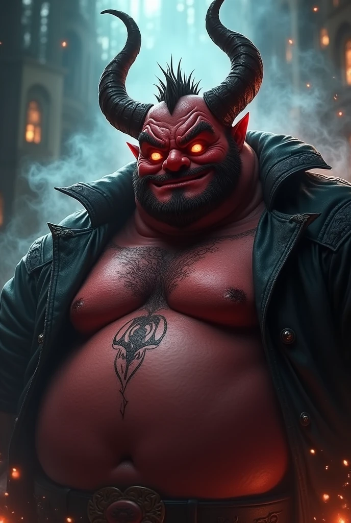 A handsome chubby demon man who temp everybody with his high carisma