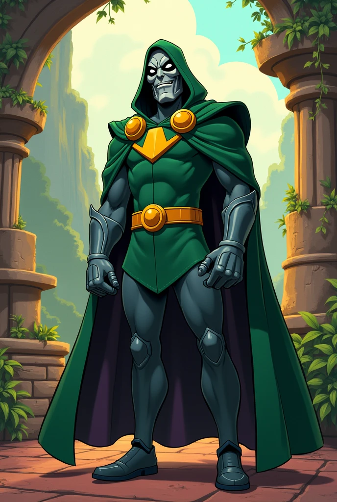 Make a doctor doom in a old Disney  animation
