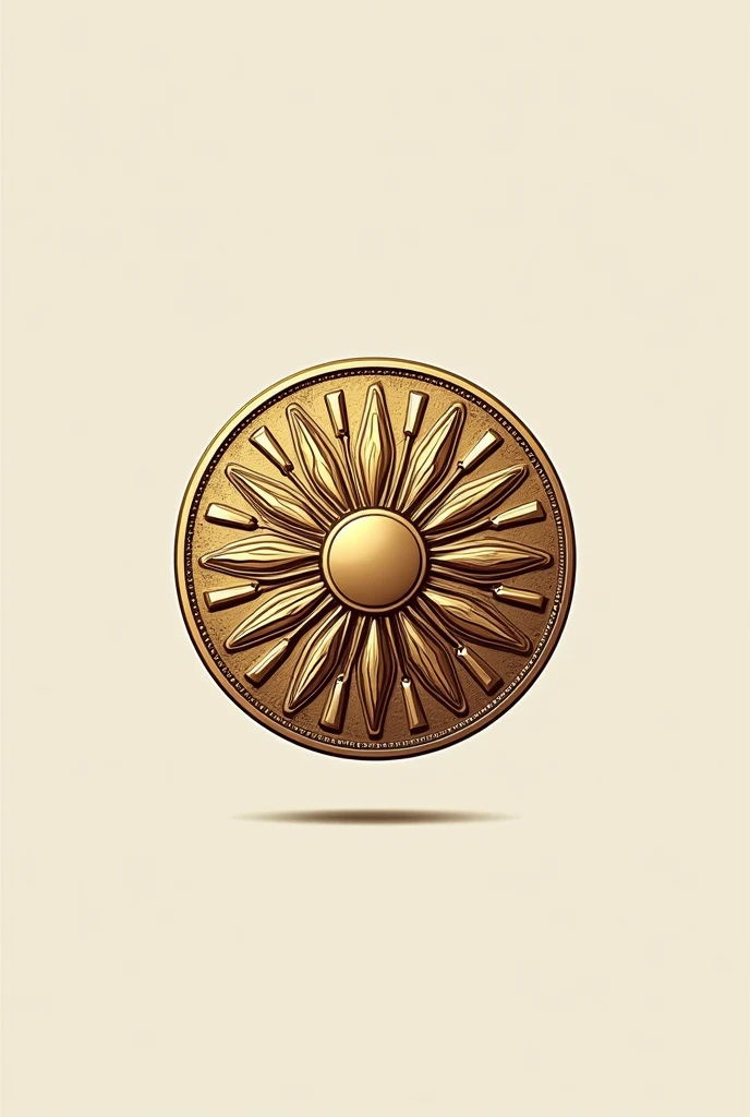 Make me a logo of a Peruvian sol coin