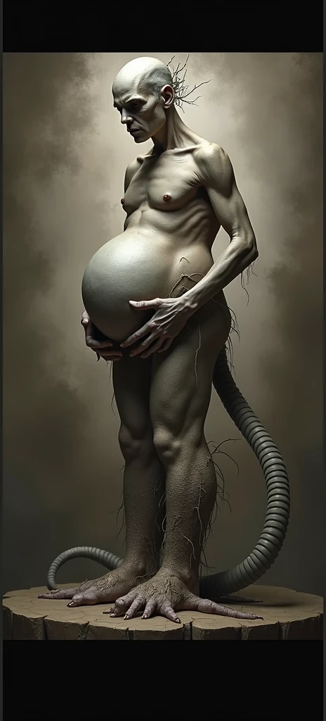Make her have a monstrous volume in her pants