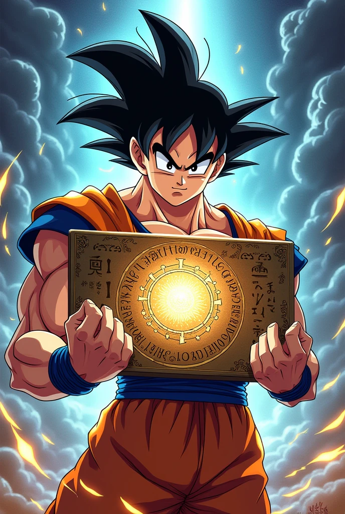 Hand board Nores Goku text