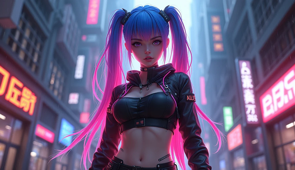 cyberpunk , anime girl