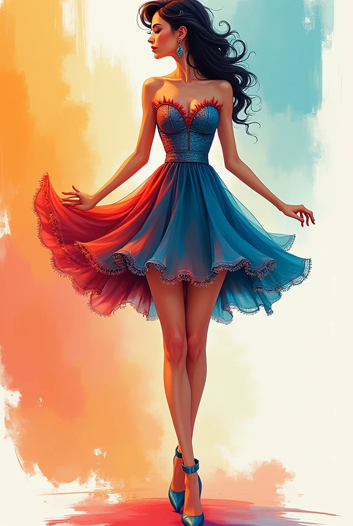 Short dress new drawing