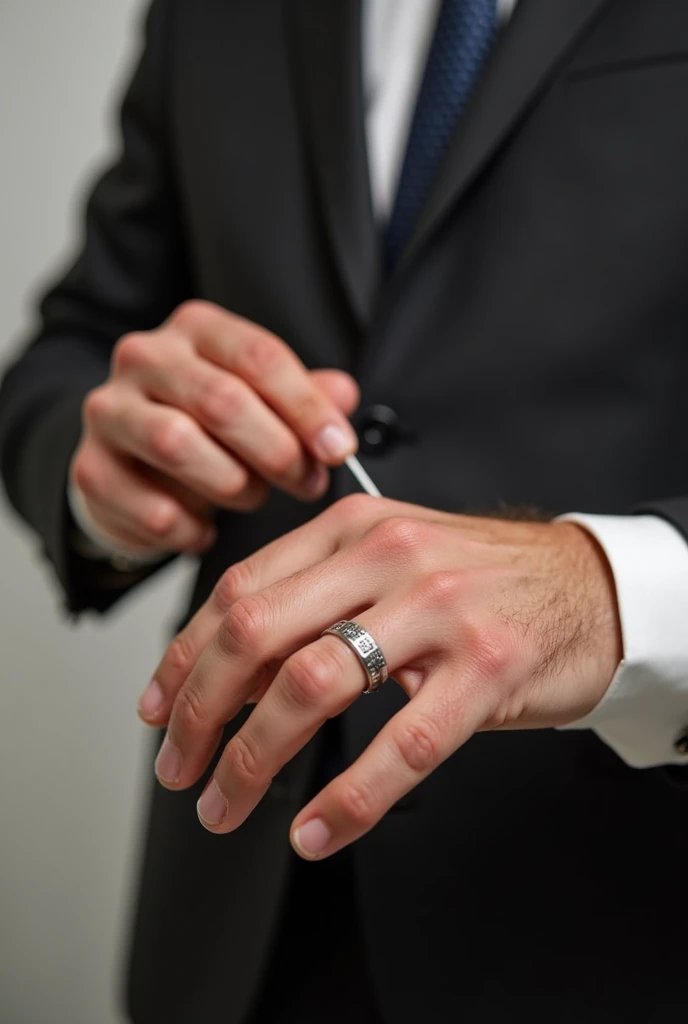 How to measure a man's finger for a ring