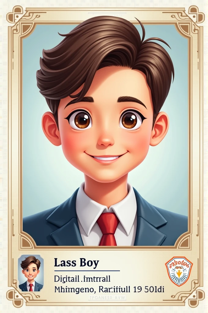 Creat Boy ID card for student