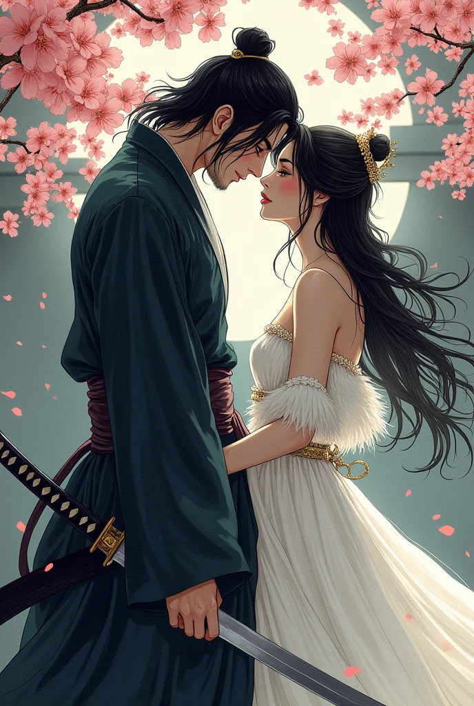 A manga about a princess who is engaged to a prince and was forced into the engagement and besides being a very good person, fate does not give her a happy ending until she meets an Assassin who falls in love with her. The manga ends when she is pierced with a katana and she fades away.