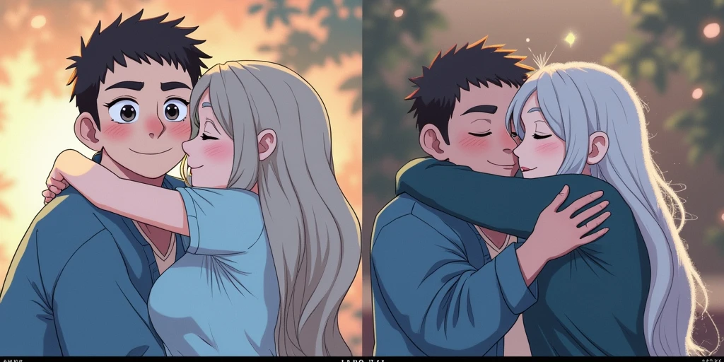 Make them hug esch other