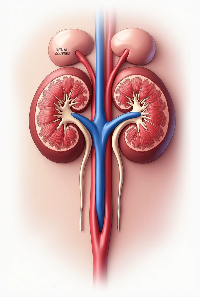 An image of the renal circulation 