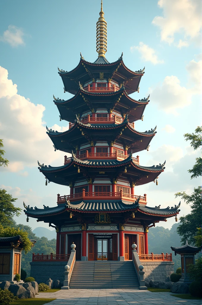 Full nine feet pagoda