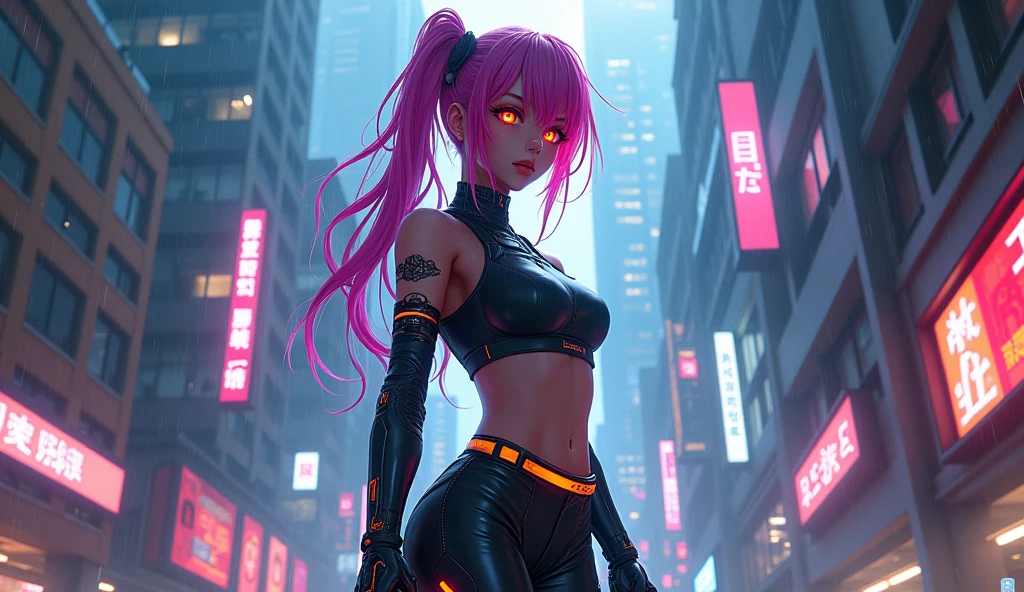 cyberpunk , anime girl
