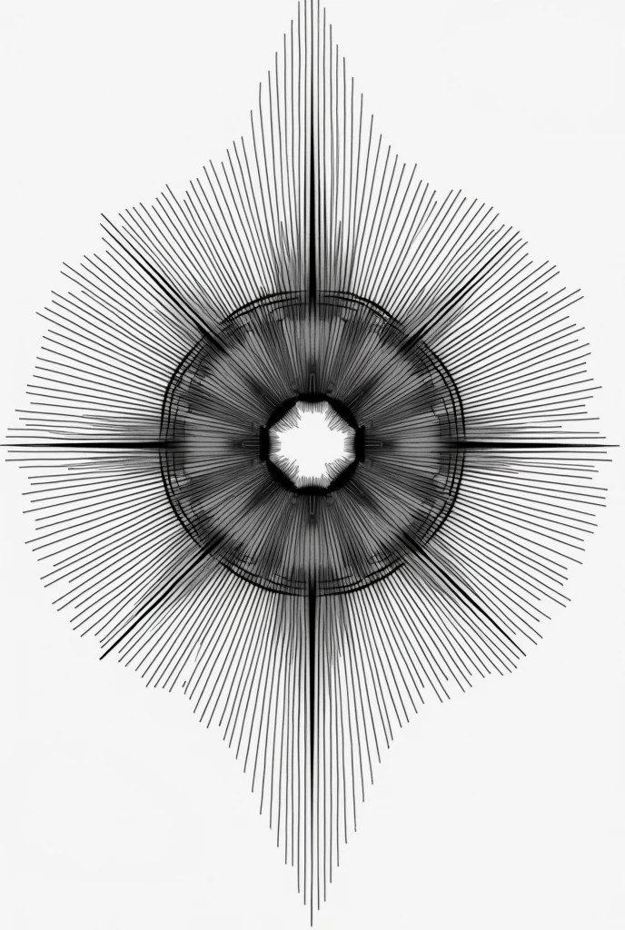 Create an easy to draw mandala with the following relationship elements: Anomaly, Gravity, Repetition, address