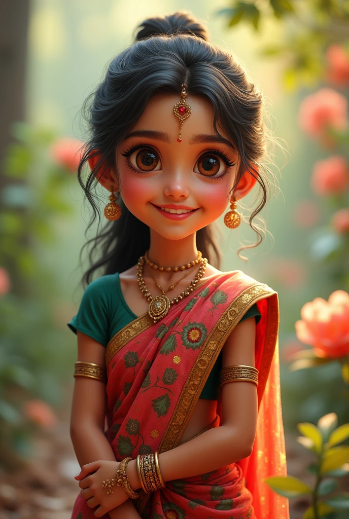Cute indian girl in wikny 