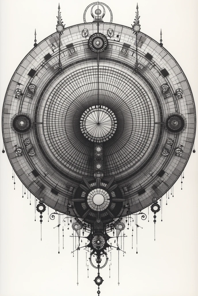 Create a mandala that is very easy to draw with the following relationship elements: Anomaly, Gravity, Repetition, address