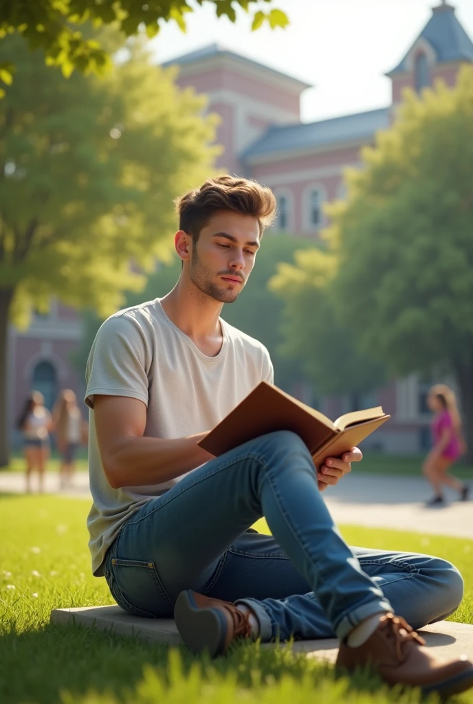 One men in college peaces 