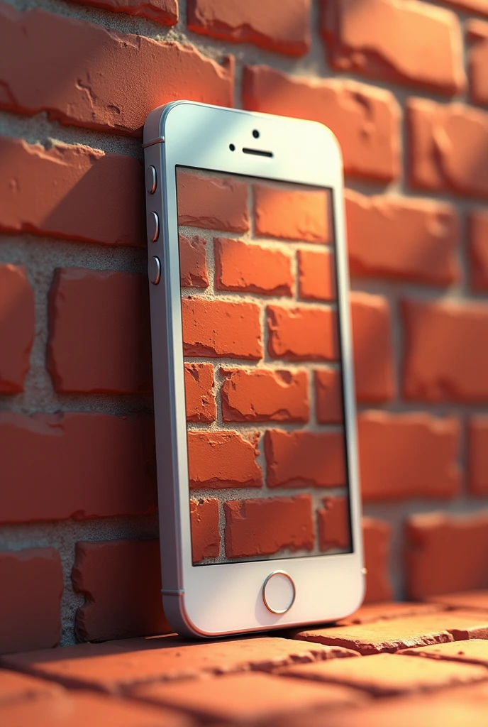 getting a call on a cellphone from a brick wall as the image on the phone and the name as whimsical walley