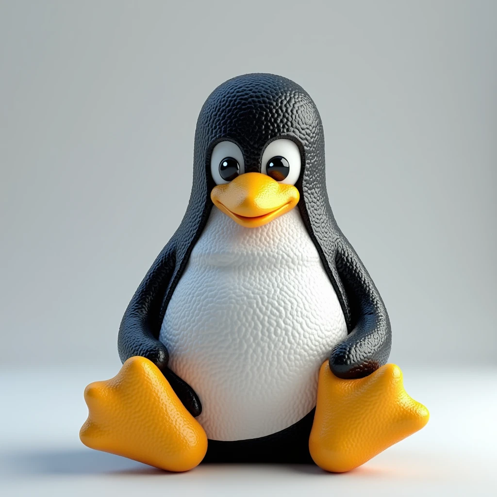 a detailed logo of linux penguin, (best quality,4k,8k,highres,masterpiece:1.2),ultra-detailed,(realistic,photorealistic,photo-realistic:1.37),studio lighting,extremely detailed,vibrant colors,3d render,highly detailed linux penguin icon,detailed text "MSII 306" below,centered composition,clean minimalist design,simple background