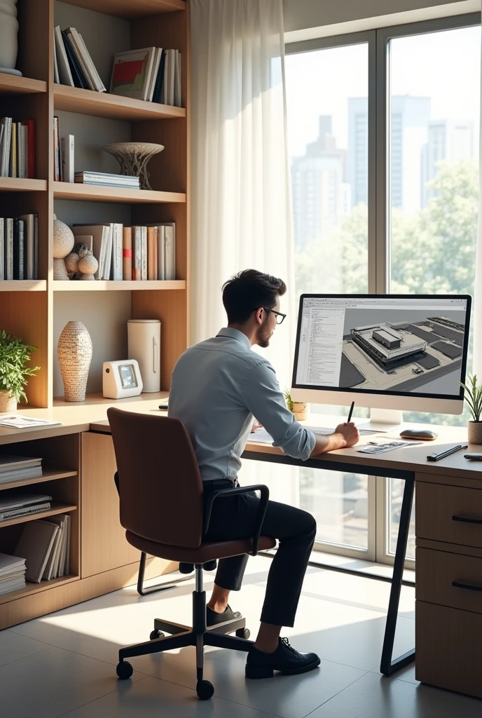 make it architectural designer illustrate