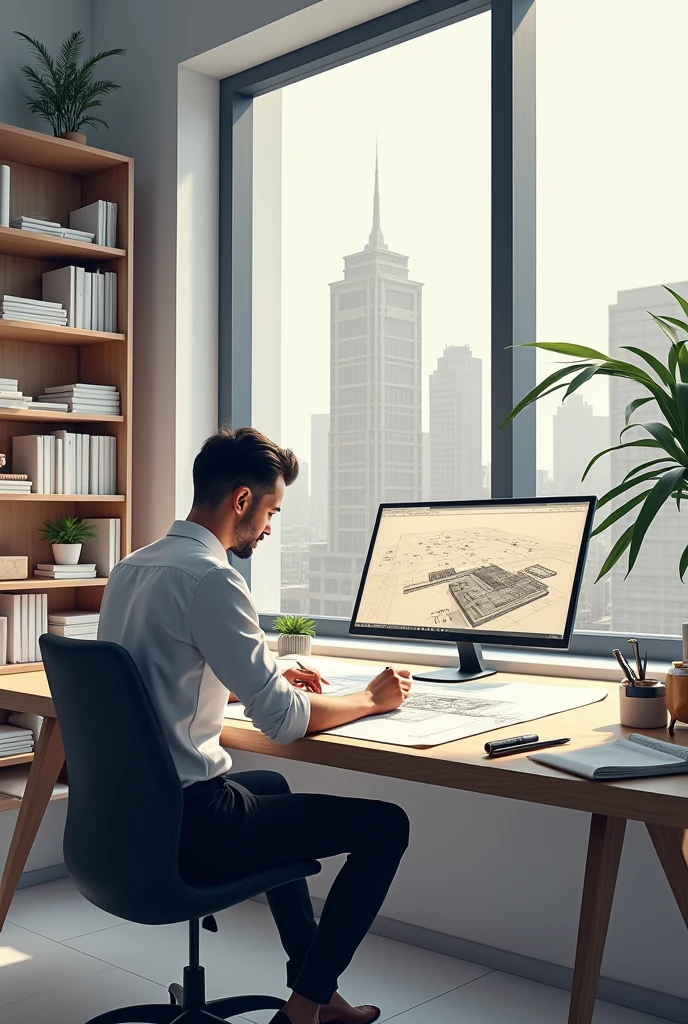 make it architectural designer illustrate