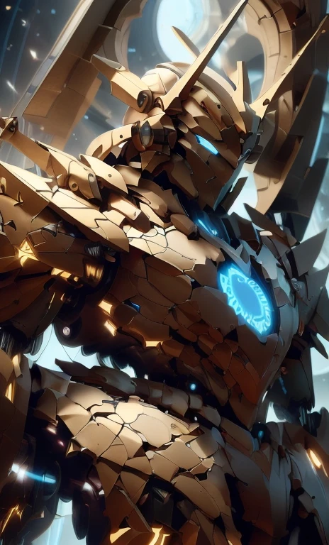There is a drawing of a man holding a sword and a clock。, Anime robot mixed with organic, Mecha style greek god, Portrait of digital shaman, AI Art God King, , Portrait of robot shaman, Simple futuristic robot queen, Highly detailed official artwork, ( ( AI Art God King ) ), Vitruvian Mecha