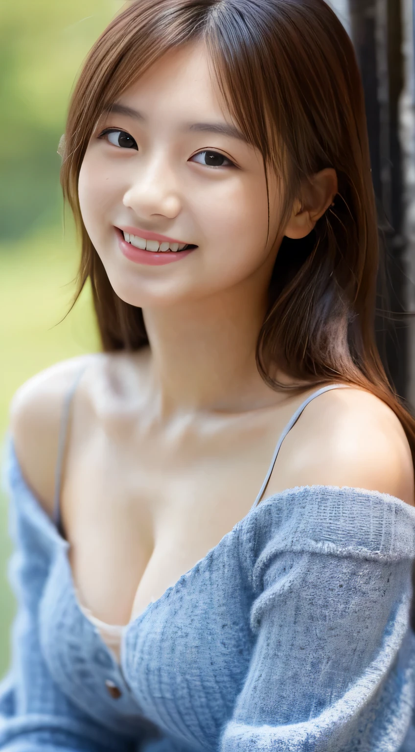 masterpiece,best quality,(Japanese girl),((Beautiful girl)),cleavage,(off shoulder:1.2),(perfect body beauty:1.2),(shy smile),From slightly above