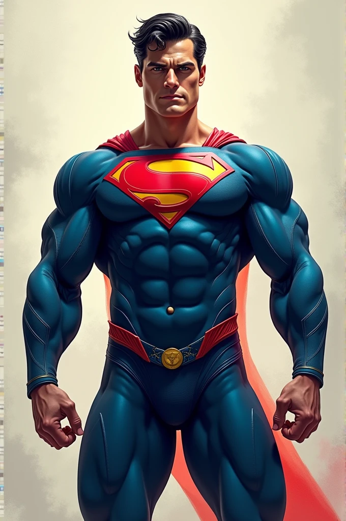 Superman underwear chest and abdominal muscle binding